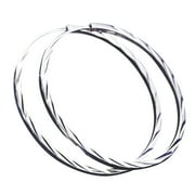 LBECLEY Extra Large Hoop Earrings for Women Sensitive for Women Ears Girls Silver Earrings Plated Earringsstainless Hoop Hoop Big Steel Earrings Couples Earrings Silver One Size