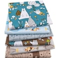 thumbnail image 2 of Colorful Cotton Fabric Bundle for Sewing and Patchwork Projects Set of 6 Pieces, 2 of 10