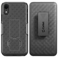 iPhone XR Holster, Shell Holster Kickstand Case with Spring Belt Clip