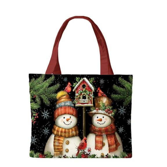 Briarwood Lane Snowman Pair Canvas Tote
