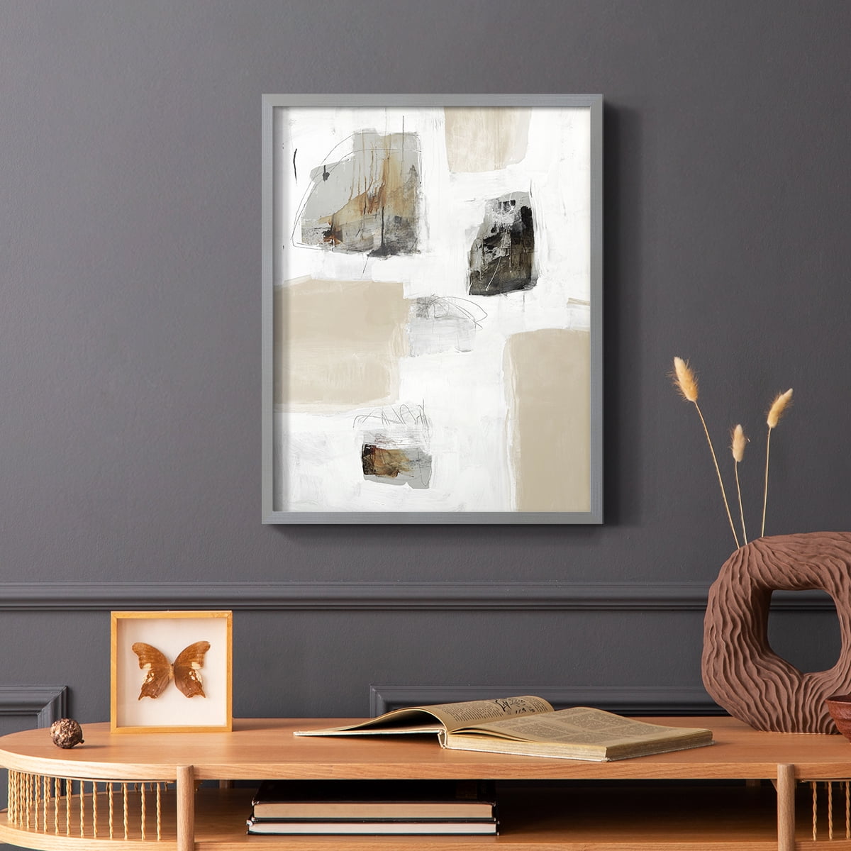Watch from the Window II V30 Framed Print in Gray Solid Wood 8 x 10 Framed Print