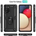 thumbnail image 2 of FYBTO Galaxy A02S Case,Samsung A02S Case,with HD Screen Protector,[Military Grade] Ring Car Mount Kickstand Hybrid Hard PC Soft TPU Shockproof Protective Case for Samsung Galaxy A02S (Red), 2 of 7