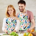 thumbnail image 3 of Pioneer Flower Floral Print Pattern Apron for Women and Men, Cotton Linen Waterproof with Pockets, Adjustable, 33x27 Inch for Kitchen, Gardening, BBQ, Salon, 3 of 6