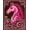 Pink, Pattern 2, variant on ODIKA 4'x6' Machine Washable Non-Slip Area Rug, Elegant Equestrian Yarn Crafting Project High Traffic Rug, Pink, 635375