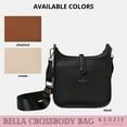 thumbnail image 5 of KEDZIE Bella Vegan Leather Crossbody Bag, Black, 5 of 8