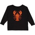 thumbnail image 3 of Inktastic Lobster Cute Vacation Girls Long Sleeve Toddler T-Shirt, 3 of 5