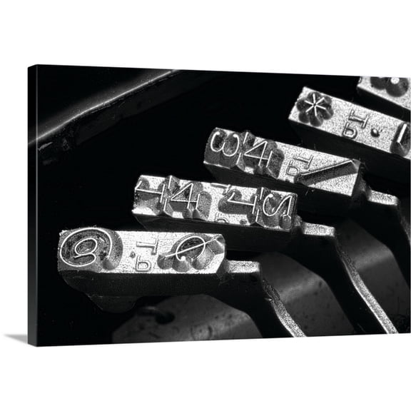 Great BIG Canvas | "Typewriter Symbols" Canvas Wall Art - 36x24