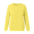 thumbnail image 4 of Chemises de Compression à Manches Longues pour Femmes à Col Rond Uni Plus Sweat-Shirt Oversize Ample Pulls à la Mode des Hauts Légers pour les Femmes de Grande Taille, 4 of 5
