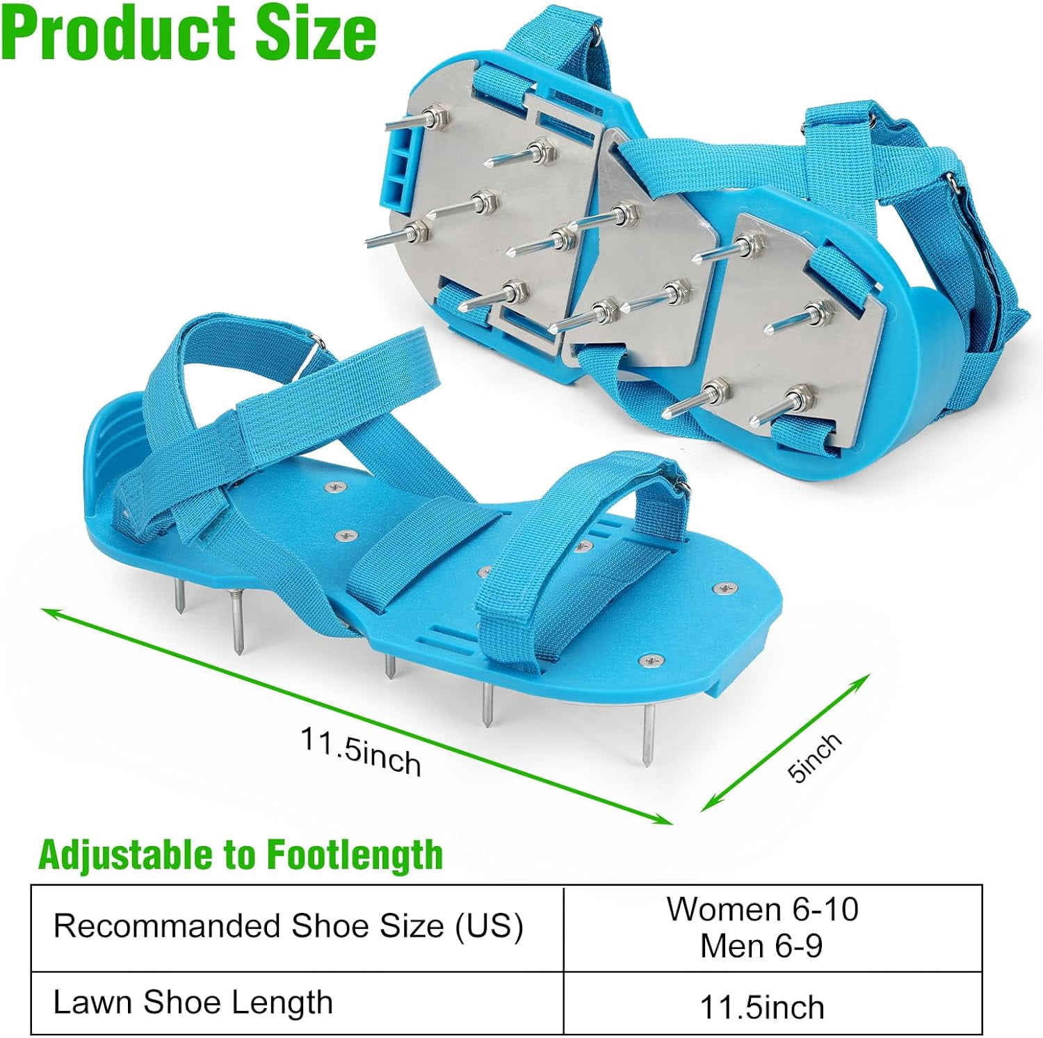 Lawn aeration shoes for grass - pre-assembled lawn aeration shoes for lawn - soil courtyard aeration tool for aeration terrace garden