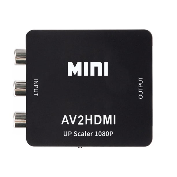 Adaptador de video HD a AV CVSB L / R Mini HD2AV Caja convertidora de video Adaptador HD 1080P para computadora Inevent EL1494-00B