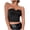 Black, variant on Penkiiy Camisole for Women Women's Fashion Solid Slim Backless Tanks Top Short Breast Wrap Vest Black Bras