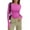Hot Pink, variant on Stichou Womens Tops 2026 Y2K Long Sleeve Spring Summer Fashion Crop Shirts Basic Layering Workout Slim Fitted T Shirts Tops Light Gray XL