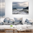 thumbnail image 3 of Designart Waves in Lerici Beach Italy - Seascape Throw Pillow - 16x16, 3 of 4