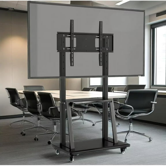 OmninexHub Smart Board Stand TV Cart with Wheels for 32-70" Screens 176 Lb Capacity for Living Room And Office