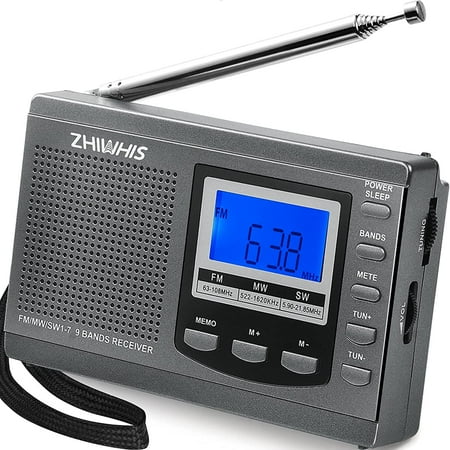 Portable Radio, Sepeda AM FM Shortwave Radios with Best Reception ...