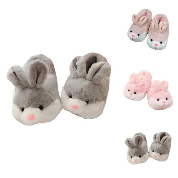 Slippers for Women Soft Plush Cute Bunny Warm Cozy Furry Slippers Indoor Non Winter House Shoes