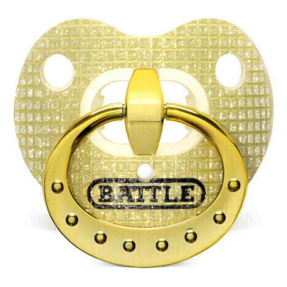 Protector bucal deportivo Oxygen Diamond Binky Battle máxima transpirabilidad, funciona con aparatos ortopédicos y no requiere ebullición unitalla sin sabor color Diamante Dorado