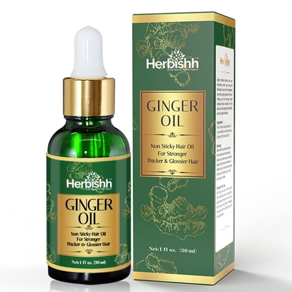 Herbishh Ginger Hair Oil-Non Sticky Hair Oil, 30ml