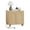Square end table-Natural, variant on YOCWO Natural Square End Table with Charging Stations for Living Room, Wood Bedside Table with Arched Fluted and Open Storage