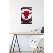 NBA Chicago Bulls - Maximalist Logo 23 Wall Poster, 14.725 x 22.375