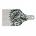 thumbnail image 1 of Orient Cutting Board, Oriental Inspired Botanic Ornamental Lace Looking Motif with Polka Dots Print, Decorative Tempered Glass Cutting and Serving Board, in 3 Sizes, by Ambesonne, 1 of 2
