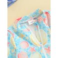 thumbnail image 6 of Bagilaanoe Newborn Baby Girl One-Piece Swimsuit Flower Print Long Sleeve Zipper Rashguard Swimwear + Swimming Cap 3M 6M 12M 18M 24M Infant Ruffle Bathing Suit, 6 of 7