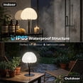 thumbnail image 7 of Cordless Shower Lamp, IP65 Waterproof Bathroom Lamp with 16 Color Changeable, Rechargeble Outdoor Table Lamp with Touch＆Remote Control Dimmable, LED Desk Night Light for Inside Shower, Bedroom, Patio, 7 of 7