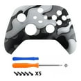 thumbnail image 2 of eXtremeRate Black White Camouflage Replacement Front Housing Cover for Xbox Core Controller Wireless, 2 of 7