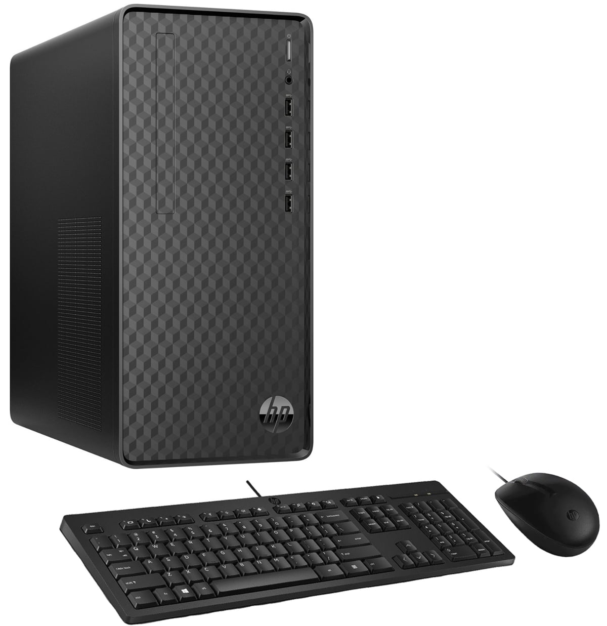 HP M01 F3214 Home/Business Desktop (AMD Ryzen 3 5300G 4-Core, AMD Radeon,  16GB RAM, 256GB m.2 SATA SSD + 1TB HDD (3.5), Wifi, USB 3.2, HDMI,