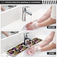 thumbnail image 5 of Coolnut Cat Witch Cute Sink Splash Guard for Faucet 2 Packs Faucet Absorbent Mats, Halloween Kawaii Kitten Faucet Handle Drip Catcher Quickly Drying Mat for Kitchen Counter Bathroom, 30"x5.5", 5 of 7