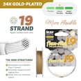 thumbnail image 2 of The Beadsmith Flex-Rite Beading Wire - 19-Strand, 0.014" Dia, 24k Gold-Plated, 30 ft, 2 of 8