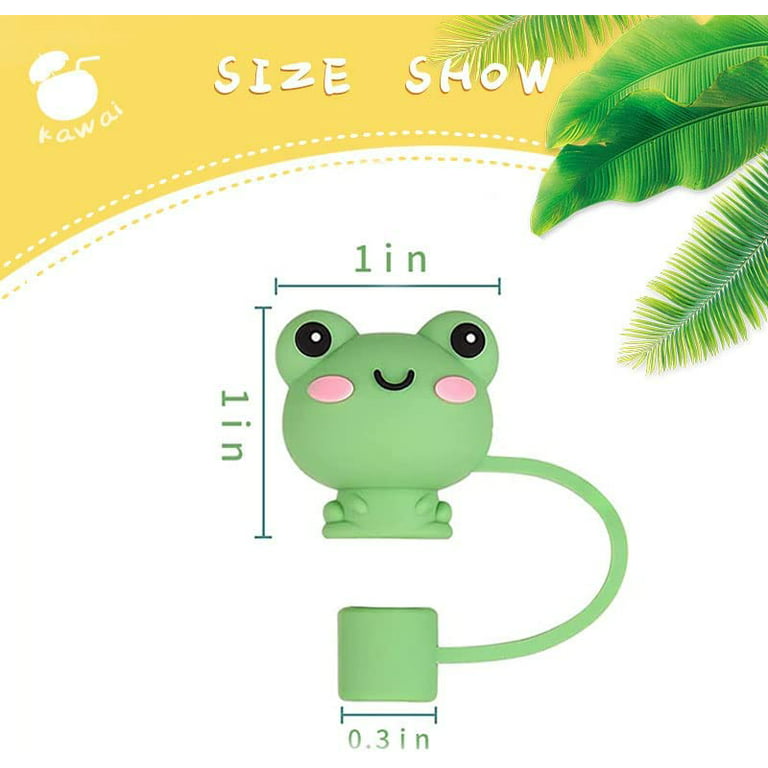 2pcs/set Silicone Straw Plug, Cute Duck Decor Straw Cover For Home