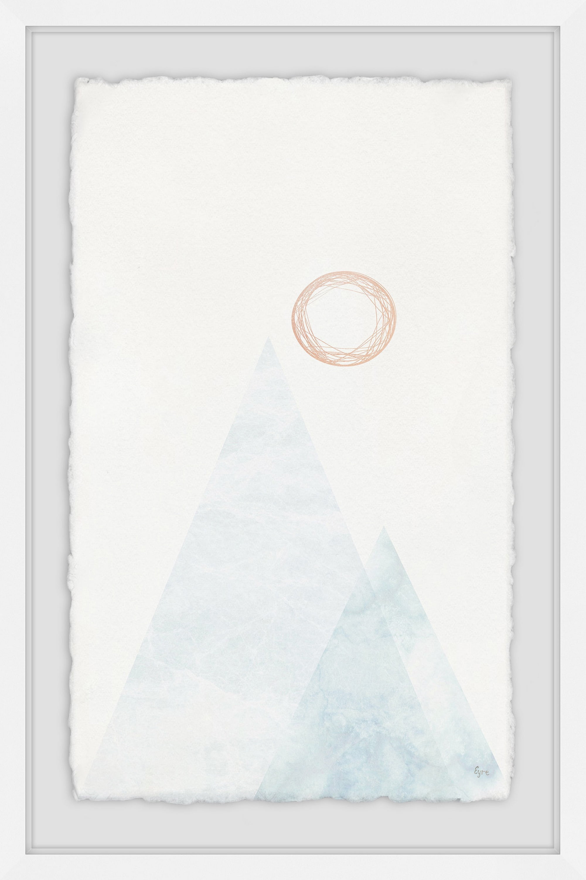 Mountain of Sea II Framed Painting Print