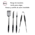 thumbnail image 2 of Set parrillero HUDSON 4Pz Trinche, Espátula, Cuchillo, Pinza, 2 of 4