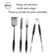 thumbnail image 2 of Set parrillero HUDSON 4Pz Trinche, Espátula, Cuchillo, Pinza, 2 of 4