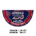 thumbnail image 3 of 2Pcs Personalized Fan Flag America's 250th Anniversary Banner 3x6 ft 1776 2026 Anniversary Bunting Outdoor Hanging Decor with Grommets for Porch Yard, Red 17.7"x35.8", 3 of 6