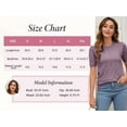 thumbnail image 6 of Arach&Cloz Women's Summer Fall Lightweight Tops Short Sleeve Dressy Blouse, 6 of 6