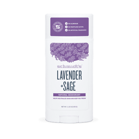 Schmidt's Lavender + Sage Natural Deodorant Stick, 2.65 (Best Natural Deodorant For Excessive Sweating)