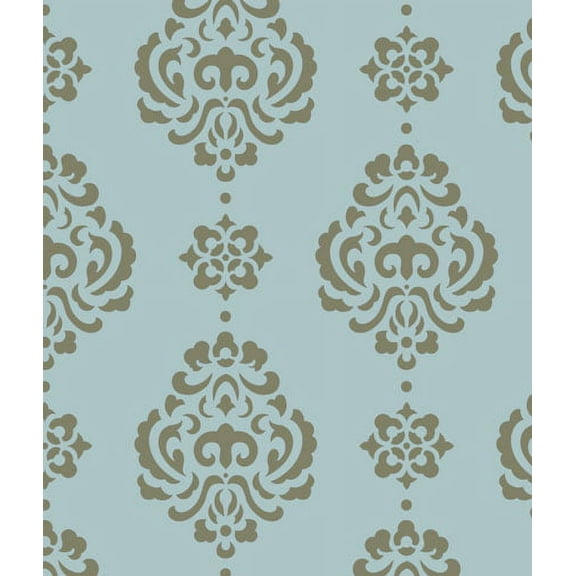 Large Rosie Damask All Over Wall Stencil - 3725 by Designer Stencils