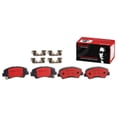 thumbnail image 3 of Brembo KT00829; Brake Kit; Ceramic Brake Pads; 256 Millimeter UV Coated Vented High Carbon Cast Iron One Piece Rotor; With Rotors/ Pads/ Pad Wear Sensor/ Pad Shims/ Brake Lubricant/ Mounting Hardware, 3 of 3