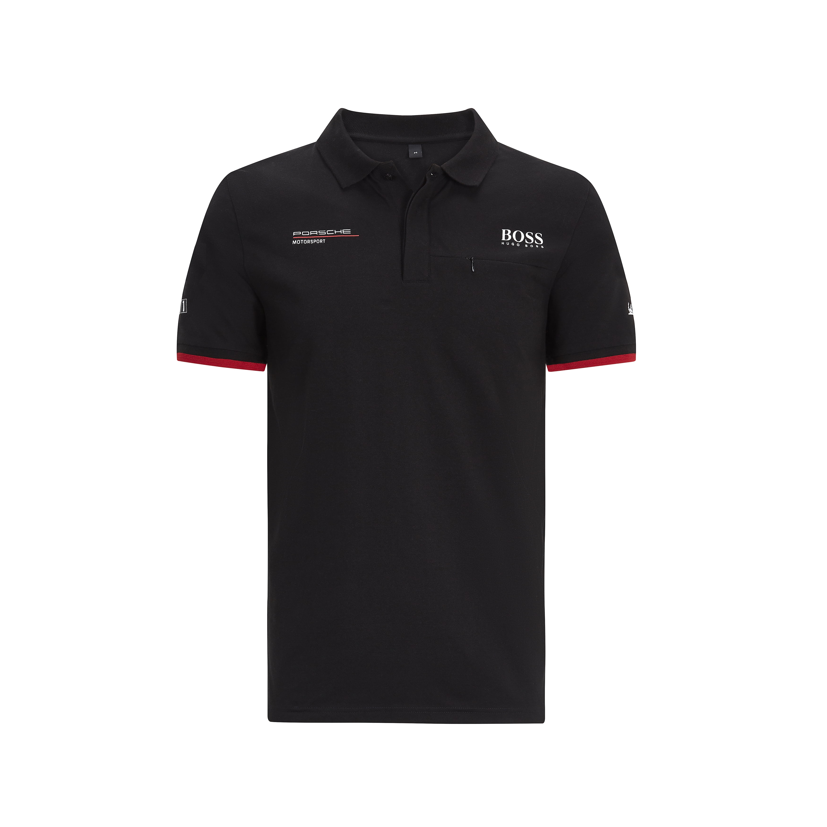 Porsche Motorsport Mens Team White Polo w//Motorsport Kit