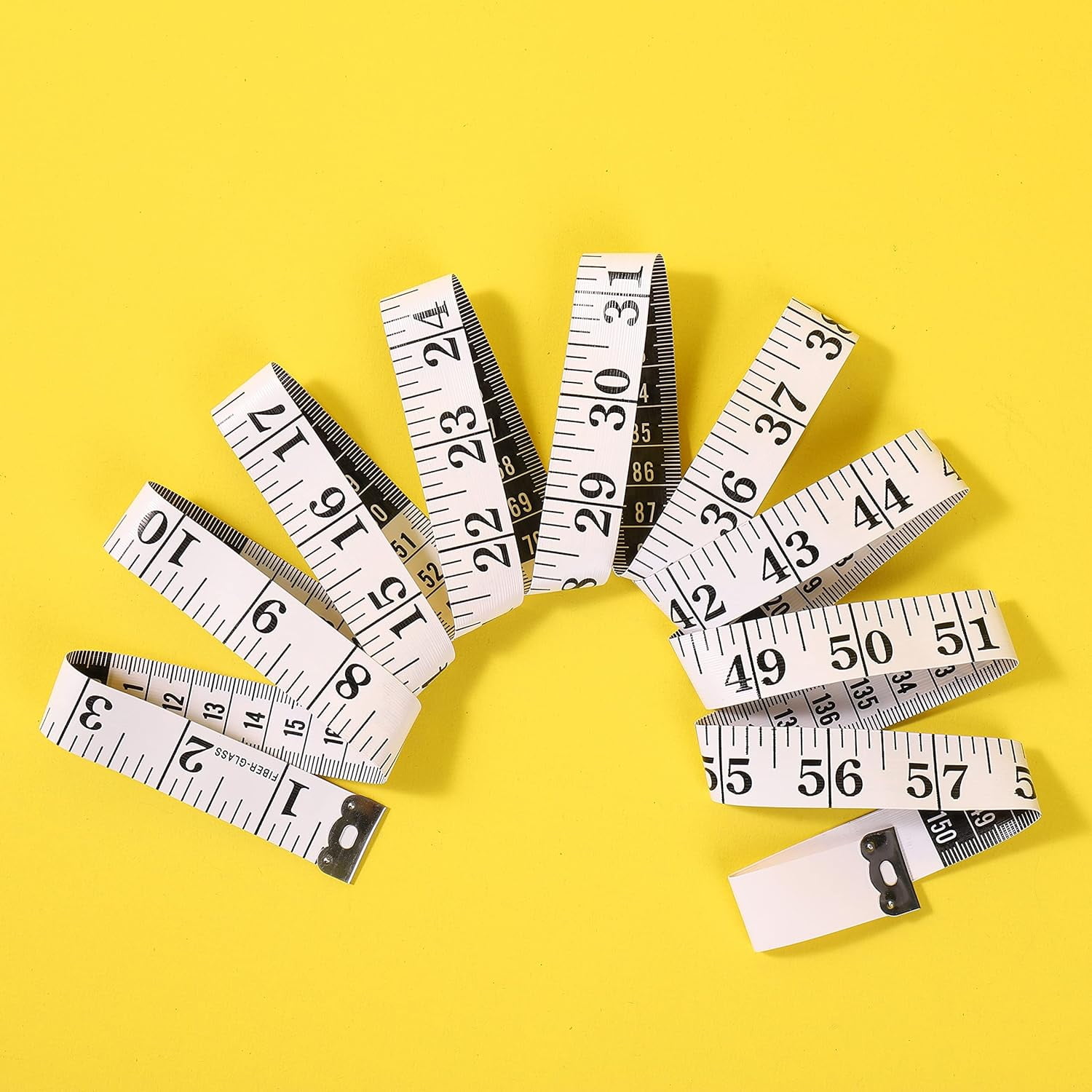 MAOQIAN 3pcs Tape Measure 60 Inch White Measuring Tape for