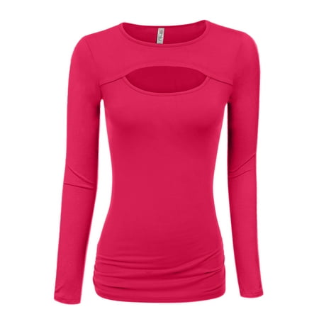 Simlu Fuchsia Long Sleeve Bolero Shrug for Women Reg and Plus Size- Made in USA