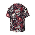 thumbnail image 2 of Fotbe Rose Flowers print Short Sleeve Button Down Shirts for Men Casual Summer Beach Wrinkle Free Shirt-Large, 2 of 7