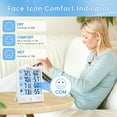 thumbnail image 3 of Geevon Indoor Outdoor Thermometer Wireless, Large LCD Display Digital Hygrometer Thermometer Temperature Humidity Monitor with 3 Remote Sensors and Backlight, Battery-Powered(White With Backlight), 3 of 10