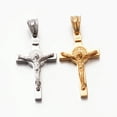 thumbnail image 5 of 6pc Easter Theme Hot Unisex 201 Stainless Steel Crucifix Cross Pendants Mixed Color 30x17x6mm Hole: 5x5.5mm, 5 of 5