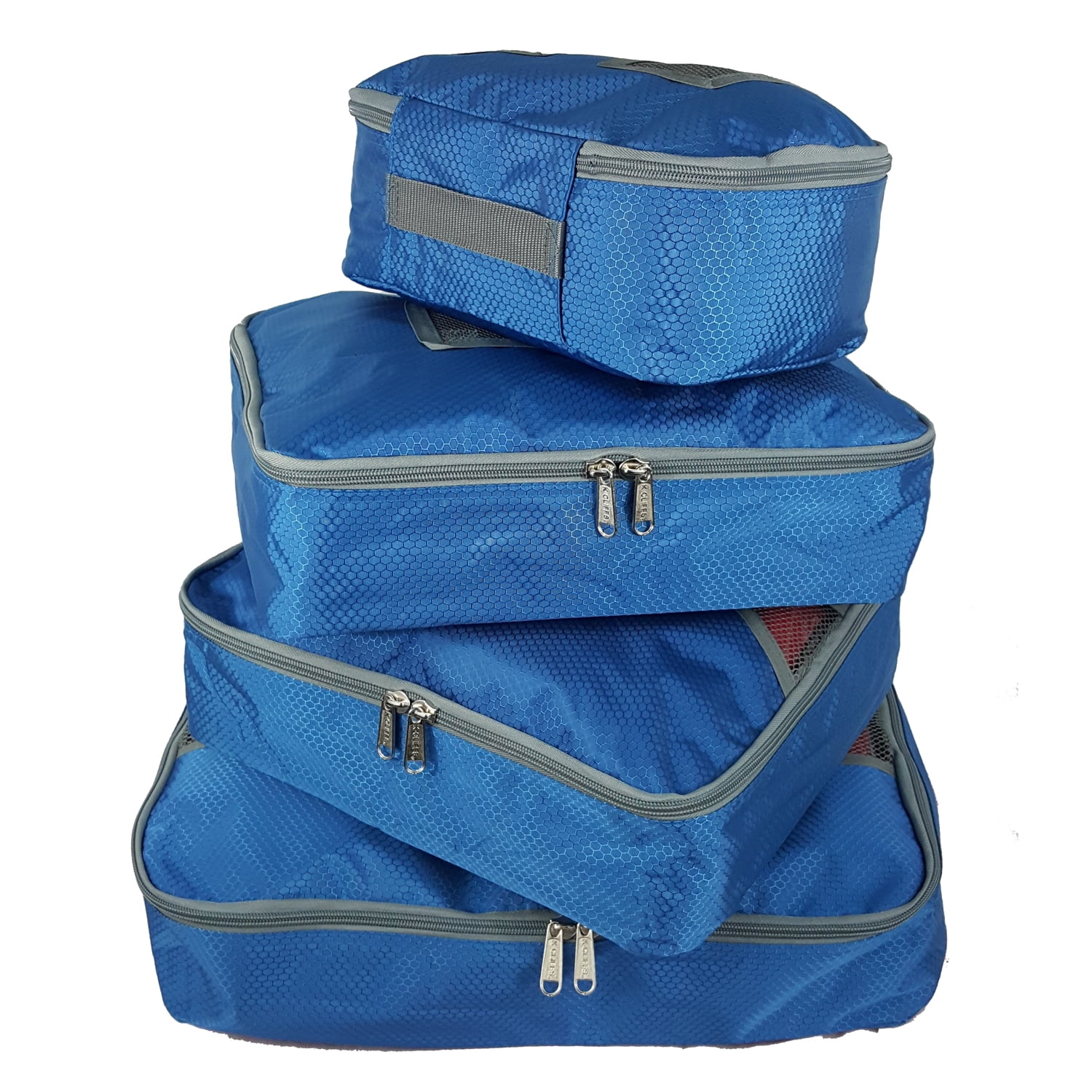 4pcs Waterproof Clothes Storage Bag Packing Cube Travel Luggage Organizer 