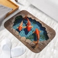 thumbnail image 6 of 1pc Koi Fish in a Hole Absorbent Non-Slip Bathroom Thickened Flannel Rug Decor,Soft,Quick Drying,Suitable For Indoor/outdoor Use,Bathrooms,Bedrooms,Kitchens,Terrace,Laundry Rooms,16"x24", 6 of 9