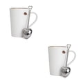 thumbnail image 1 of Xingzhi Tea Infuser Stainless Steel Shaped Leaves Strainer Kitchen Coffee Drink Spice Filter Spoon Handheld Steeper Drip 1pcs 2Set, 1 of 6