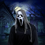 Fun World FW8517GF Adult Ghost Face Crypt Creature Gauze Mask - One Size